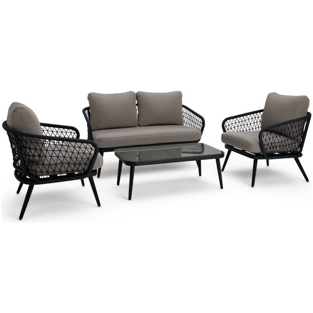 4 piece rattan garden furniture deals argos