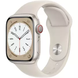 Apple Watch Series 8 GPS + Cell 41mm Starlight Sport Band