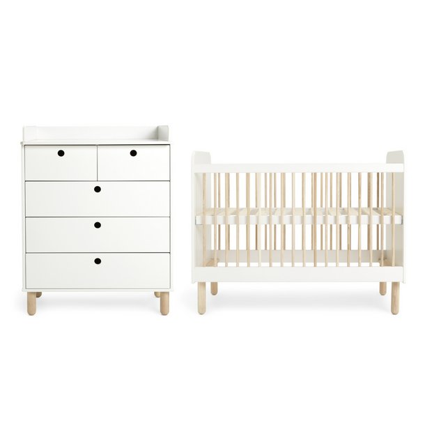 Buy Habitat Eden 2 Piece Nursery Furniture Set White Nursery furniture sets Argos