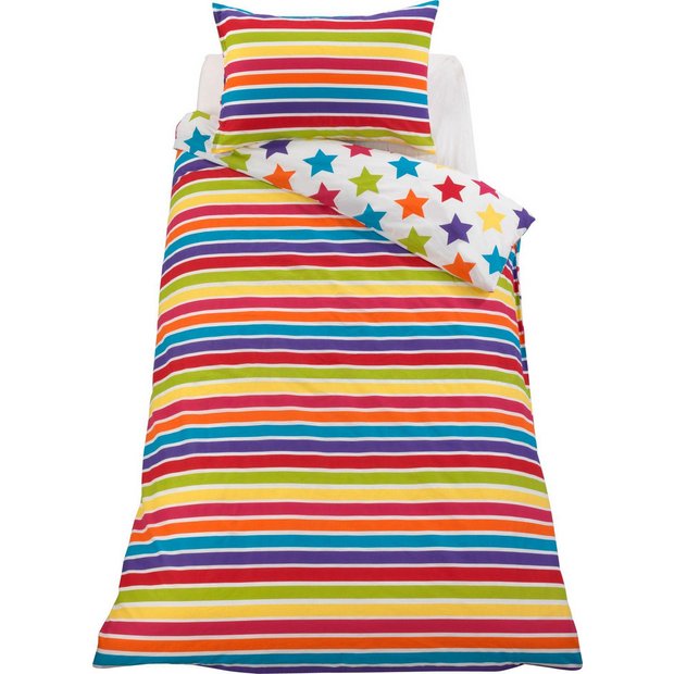 Buy ColourMatch Star and Stripe Children's Bedding Set - Single at ...