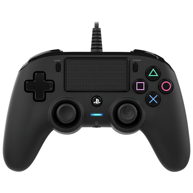 Buy Nacon Official PS4 Wired - Black PS4 controllers and steering wheels | Argos