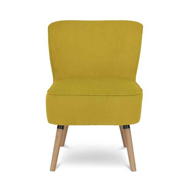 Buy Habitat Eppy Fabric Accent Chair - Yellow | Armchairs and chairs | Argos