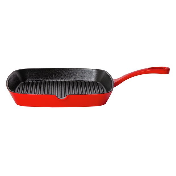 Buy Argos Home Rectangualr Enamel Grill Pan, Griddle pans