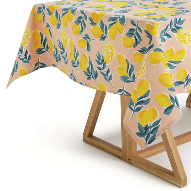 Buy Habitat Lemons Wipe Clean Tablecloth - Multicoloured | Table cloths and table runners | Argos