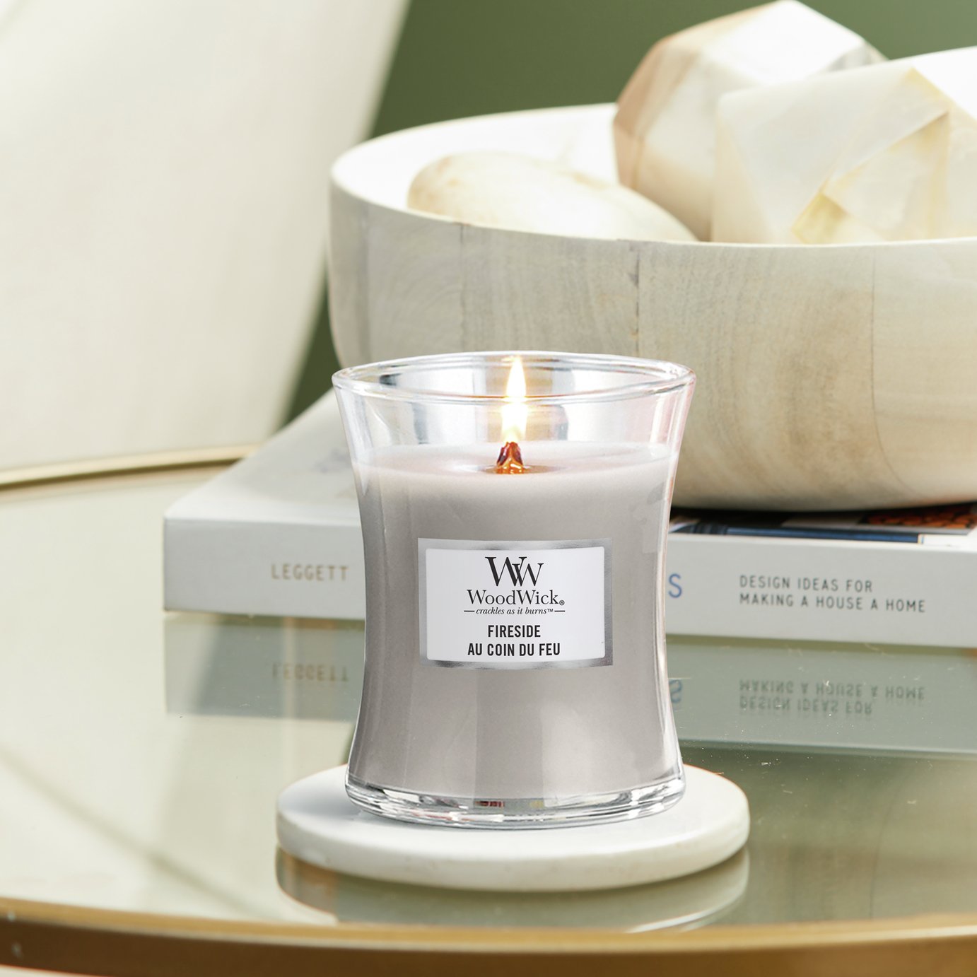 Woodwick Medium Jar Candle - Fireside