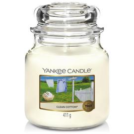 Yankee Candle Medium Jar Candle - Clean Cotton