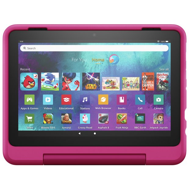 Buy Amazon Fire HD 8 Kids Pro Tablet for 6-12, 8in 32GB – Pink