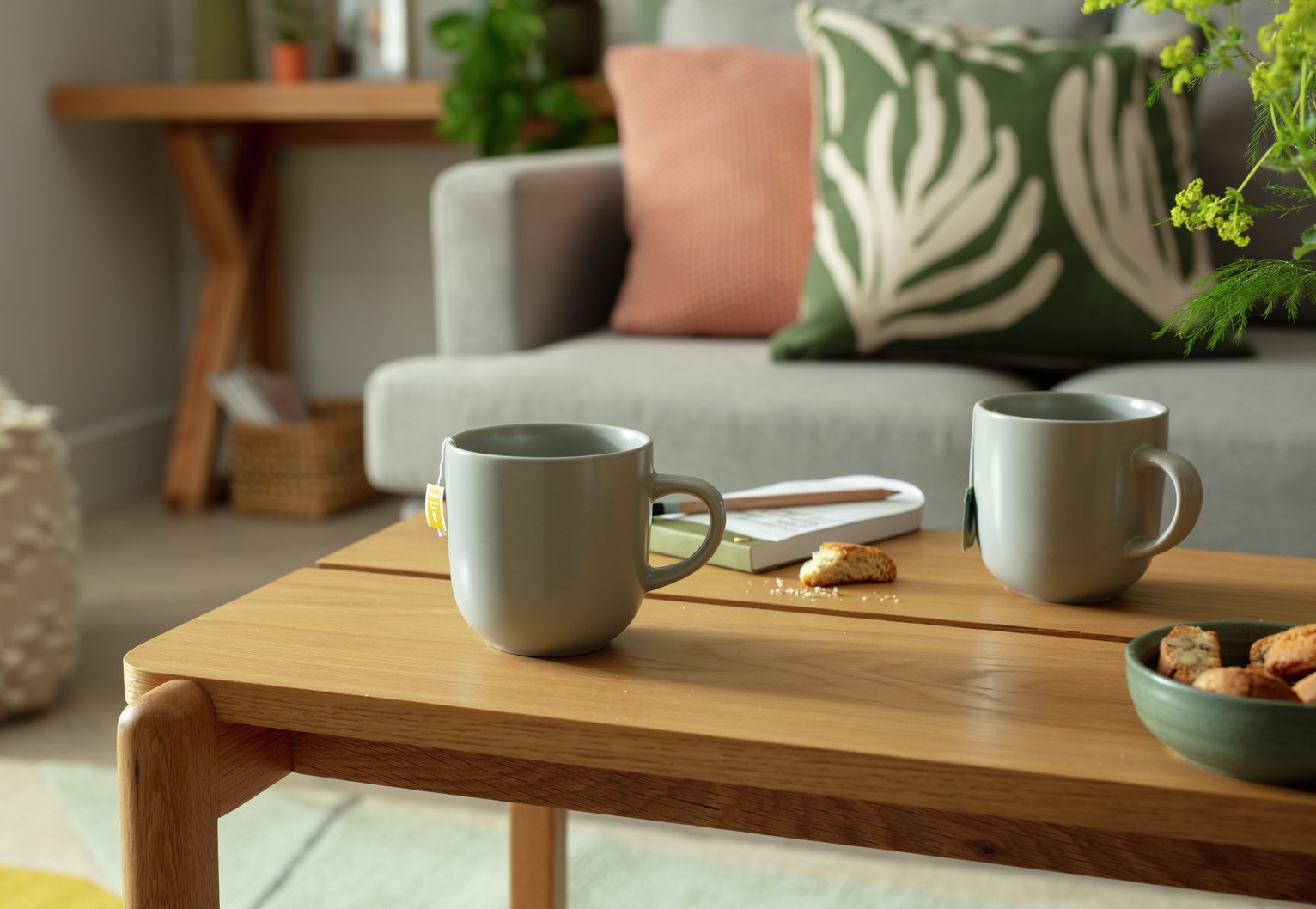 Habitat Set of 4 Mugs  - Matte Grey