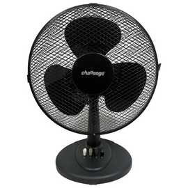 Challenge Oscillating Black Desk Fan - 12 Inch