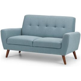 Julian Bowen Monza Fabric 2 Seater Sofa - Blue
