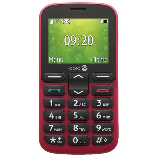 SIM Free Doro 1380 Mobile Phone - Red