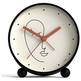 Jones Clocks Olivia Abstract Face Alarm Clock - Matte Black