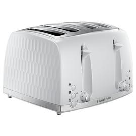 Russell Hobbs 26070 Honeycomb 4 Slice Toaster - White