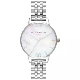 Olivia Burton Classic White And Silver Bracelet Watch
