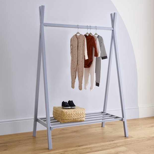 Blue discount clothes rail