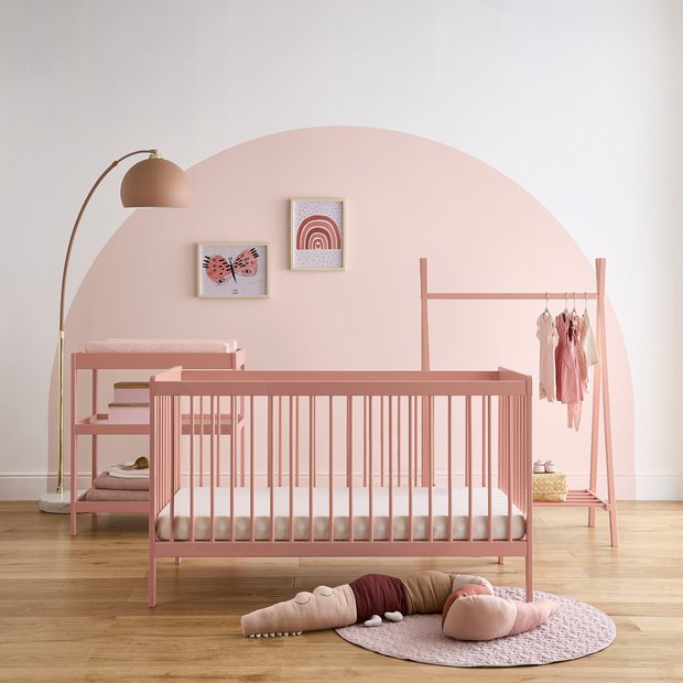 Buy Cuddleco Nola 3 Piece Nursery Furniture Set Pink Nursery