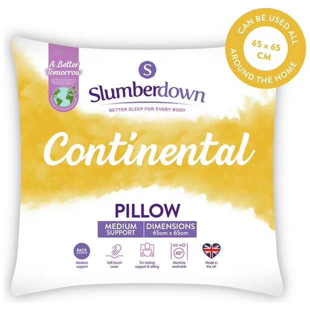 Continental square shop pillows