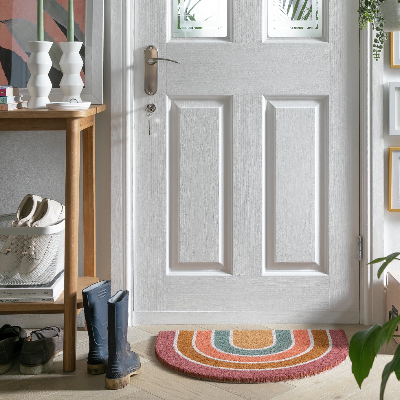 Habitat Rainbow Short Pile Doormat - 60x40cm