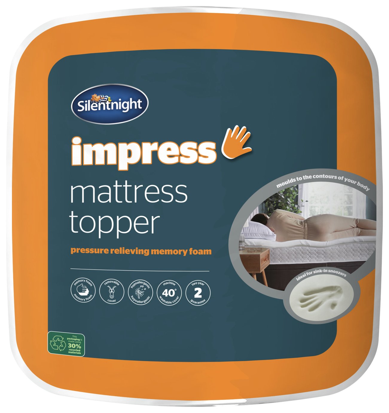  Silentnight 2.5cm Mattress Topper 