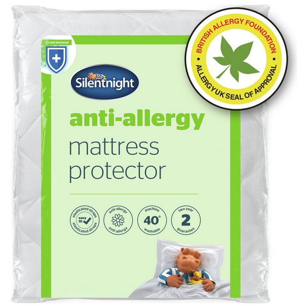 Anti allergy shop mattress protector single