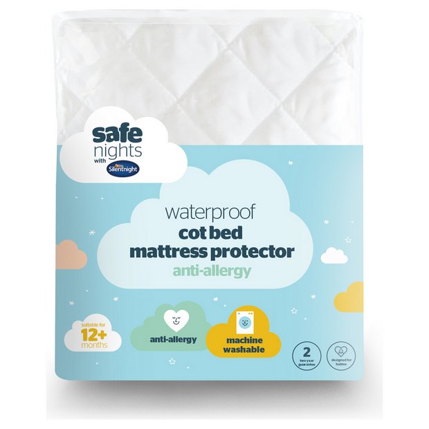 Buy Silentnight Quilted Waterproof Mattress Protector Toddler Mattress protectors Argos