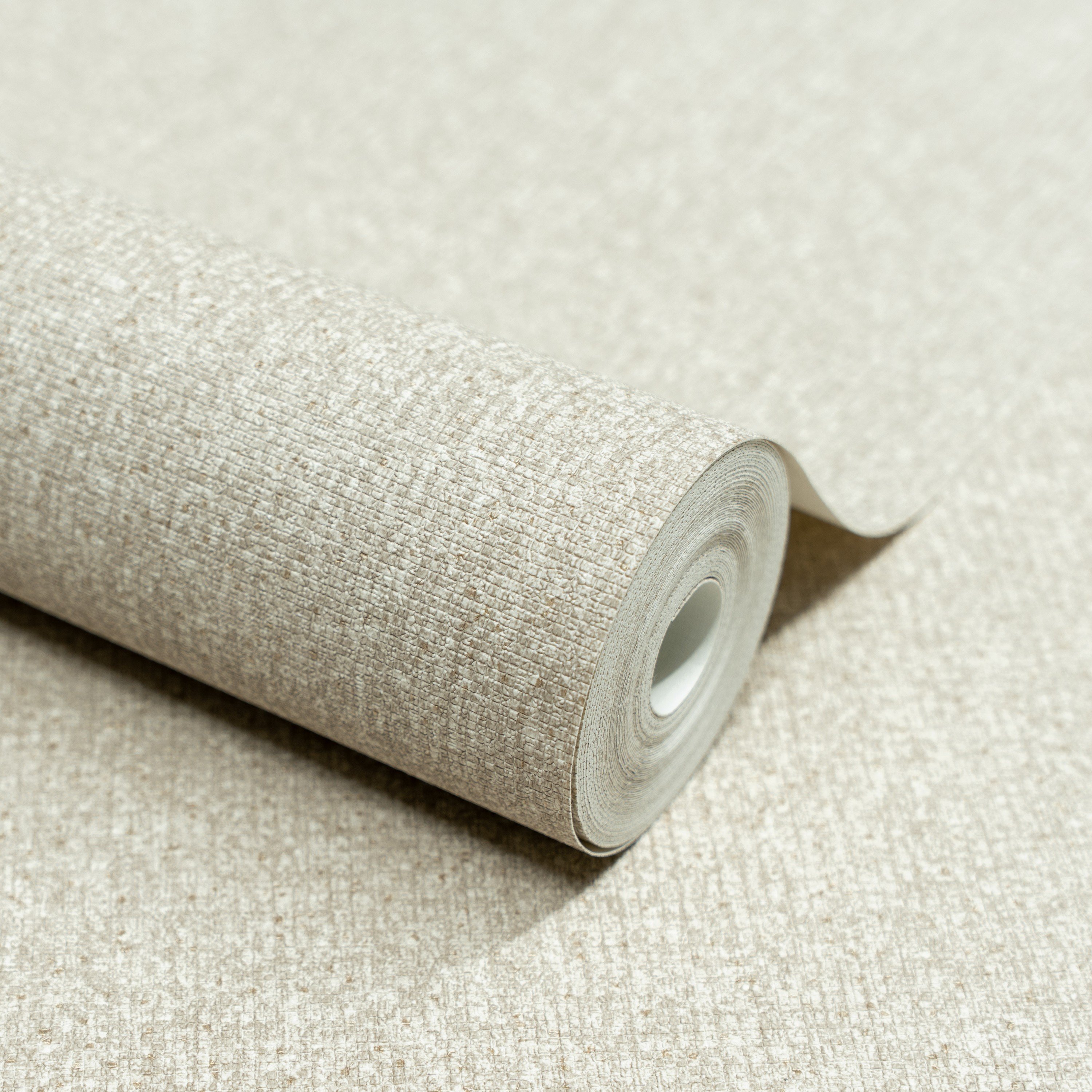 Grandeco Boutique Monroy Semi Plain Embossed Wallpaper - Off White