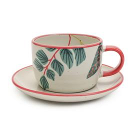 Habitat x Kew Ceramic Tea Cup and Saucer 