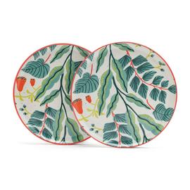 Habitat x Kew Set of 2 Ceramic Dinner Plates