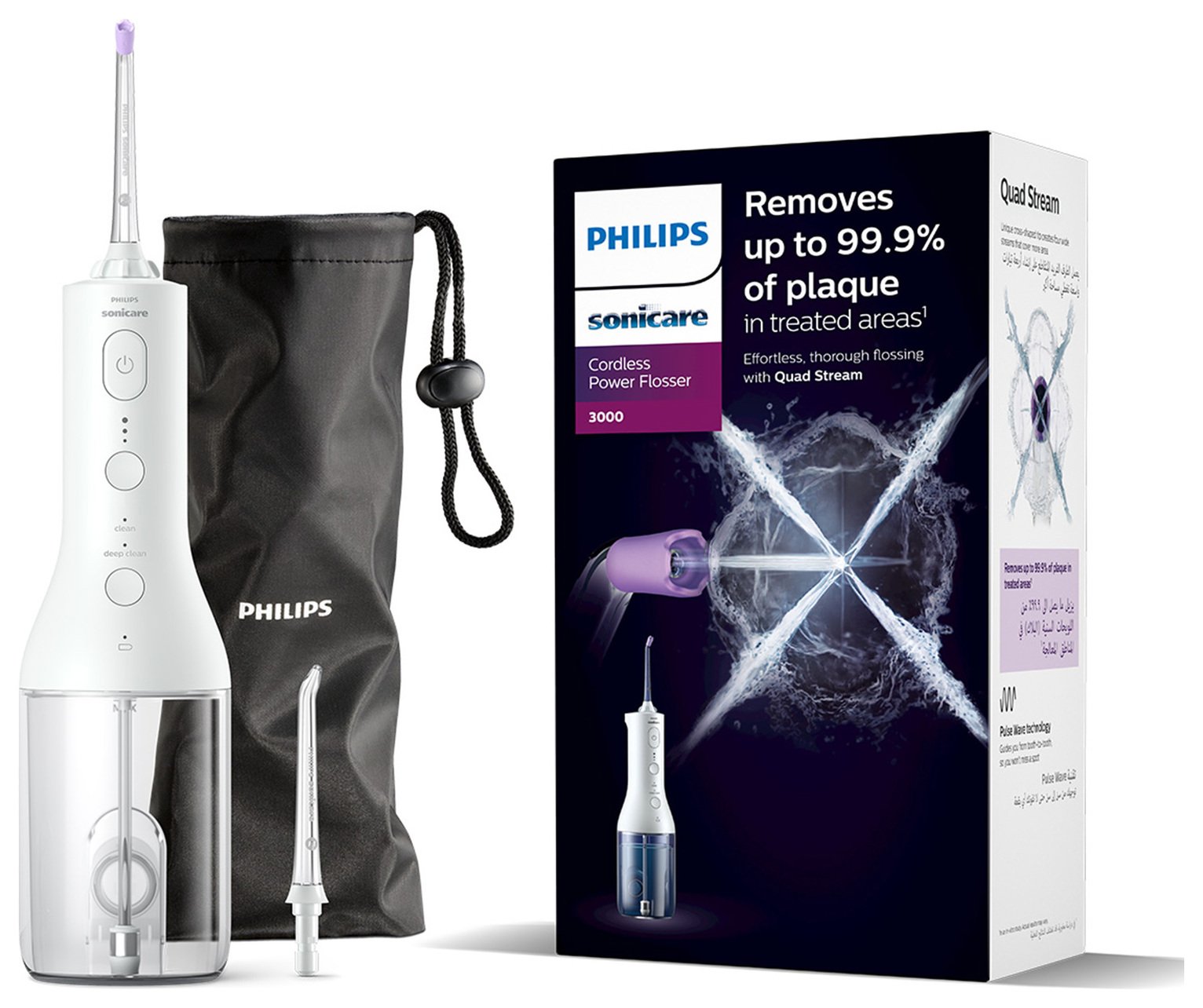 Philips Sonicare Power Water Flosser 3000, White, HX3826/31