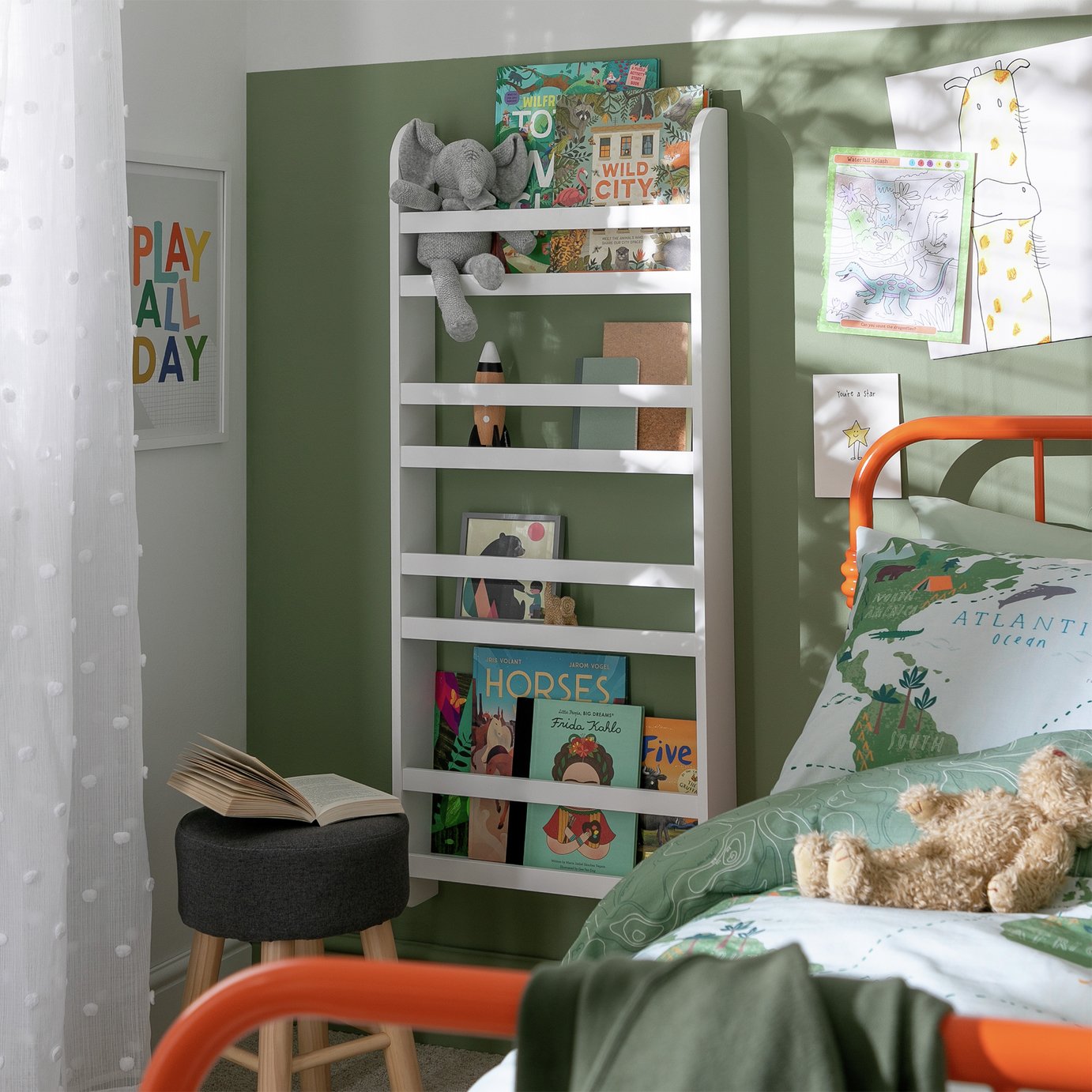 Habitat Kids Scandinavia Wall Mounted Bookcase