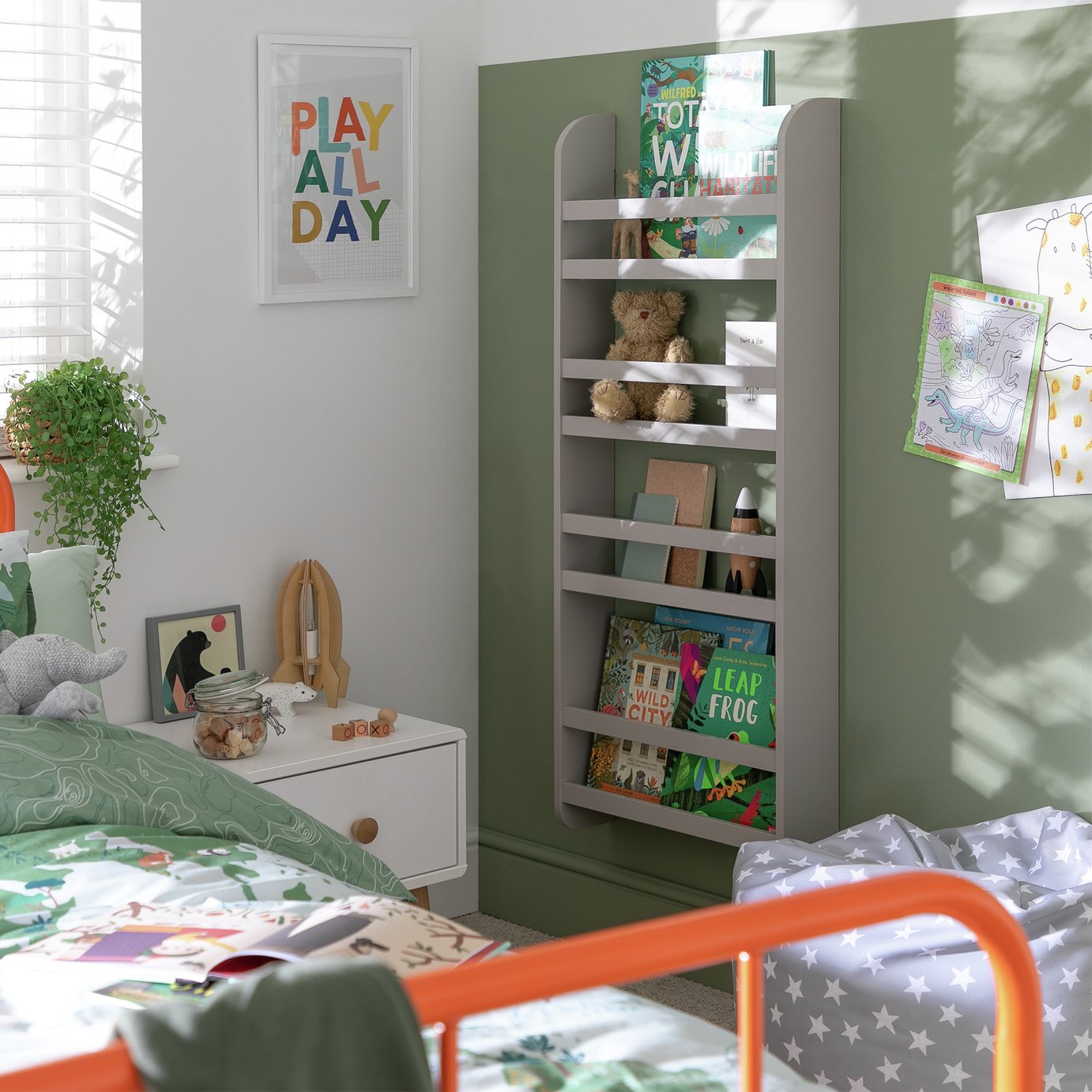 Habitat Kids Scandinavia Wall Mounted Bookcase
