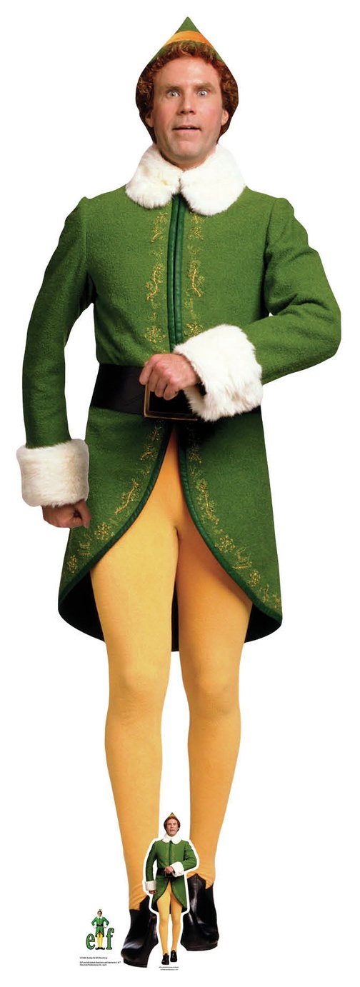Star Cutouts Buddy Elf Marching Cardboard Cutout