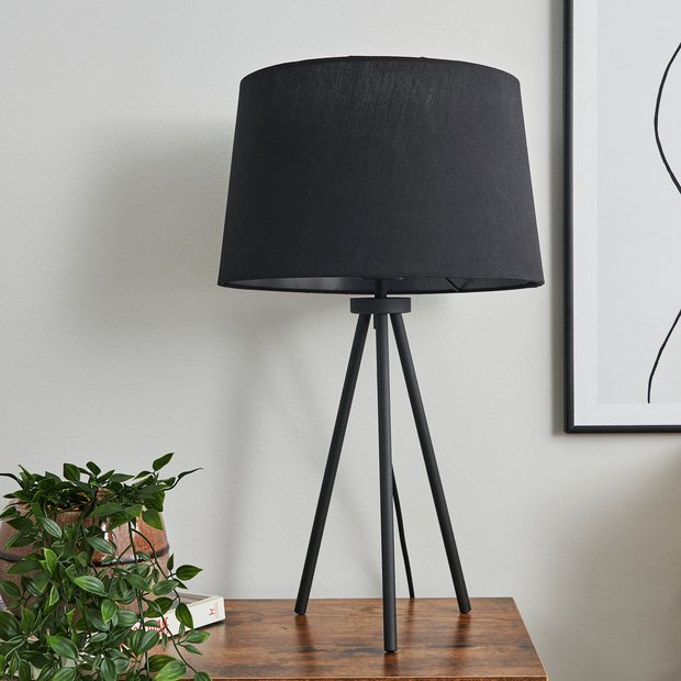 Black table shop lamp