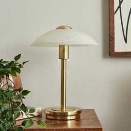 BHS Aria Satin Touch Table Lamp - Gold