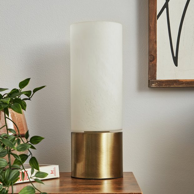 Hugo, Crystal, Brass and Marble Desk Lamp