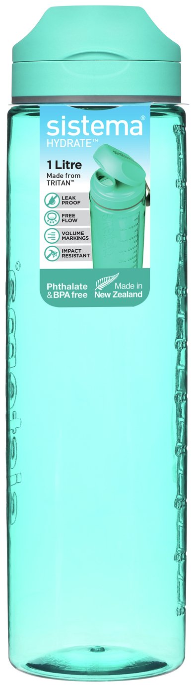 Sistema Tritan Flip Water Bottle - 1 Litre
