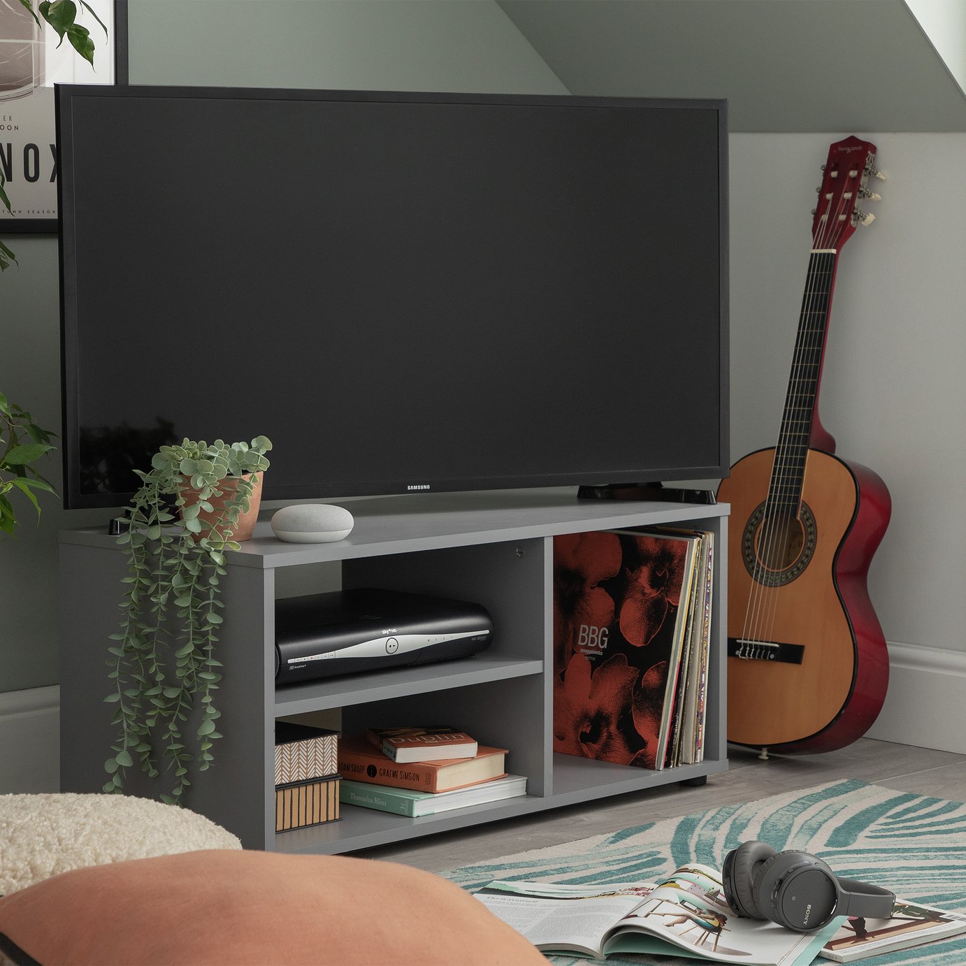 Argos Home Malibu TV Unit - Grey