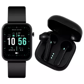 Reflex Active Series 13 Black Smart Watch and Ear Bud