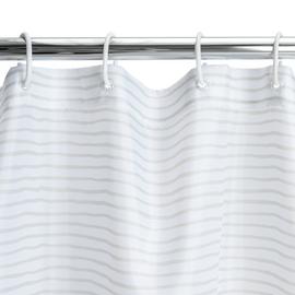 Habitat Stripe Print Shower Curtain - White
