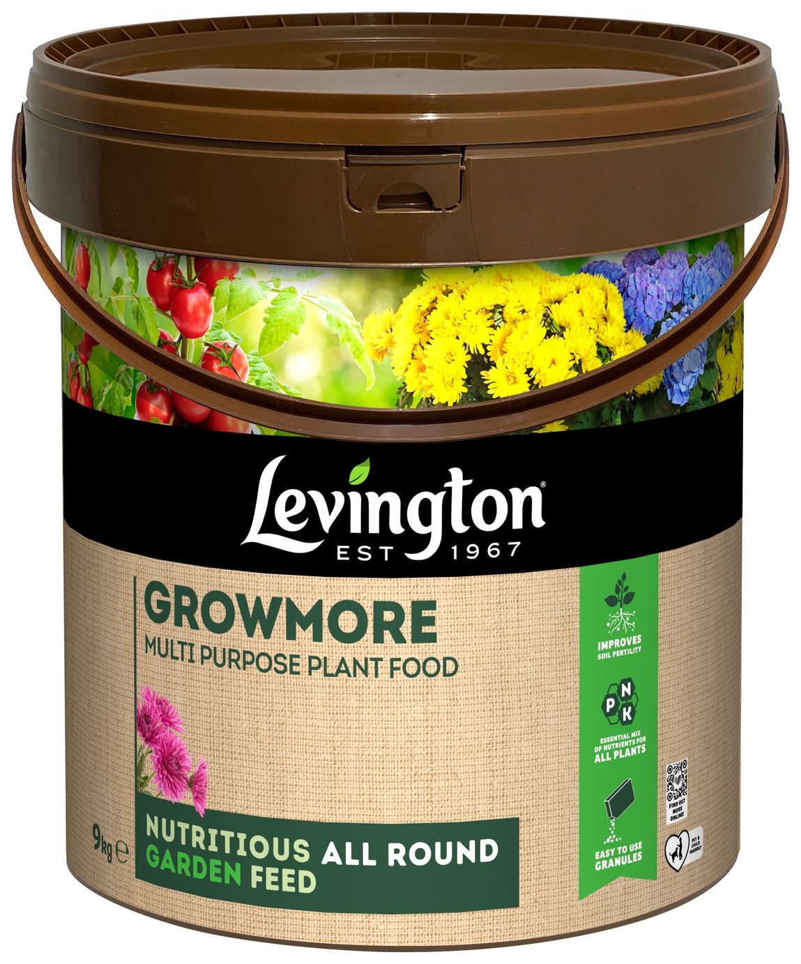 Levington Growmore Multi Purpose Plant Food - 9Kg