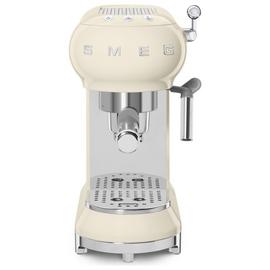 Smeg ECF01 50's Style Retro Espresso Coffee Machine - Cream