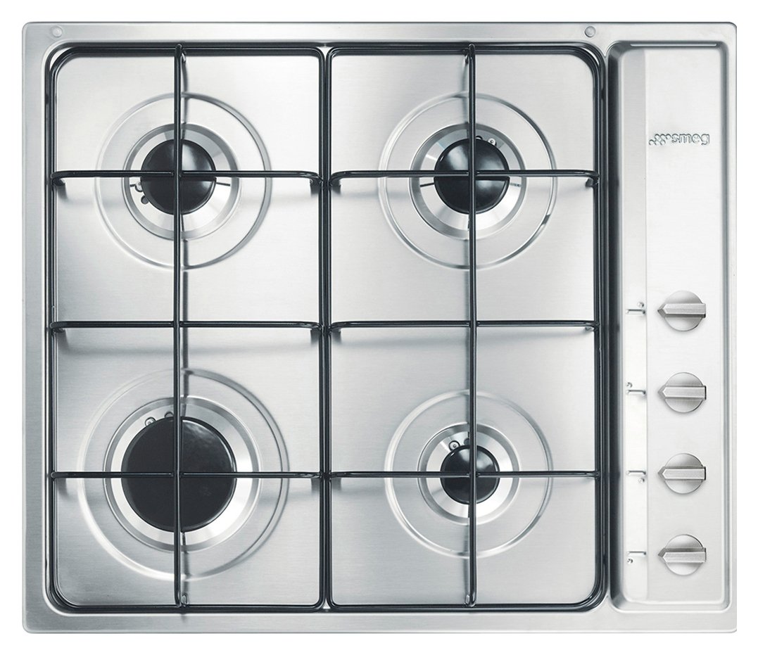 Smeg Cucina S64S 60cm Gas Hob - Stainless Steel