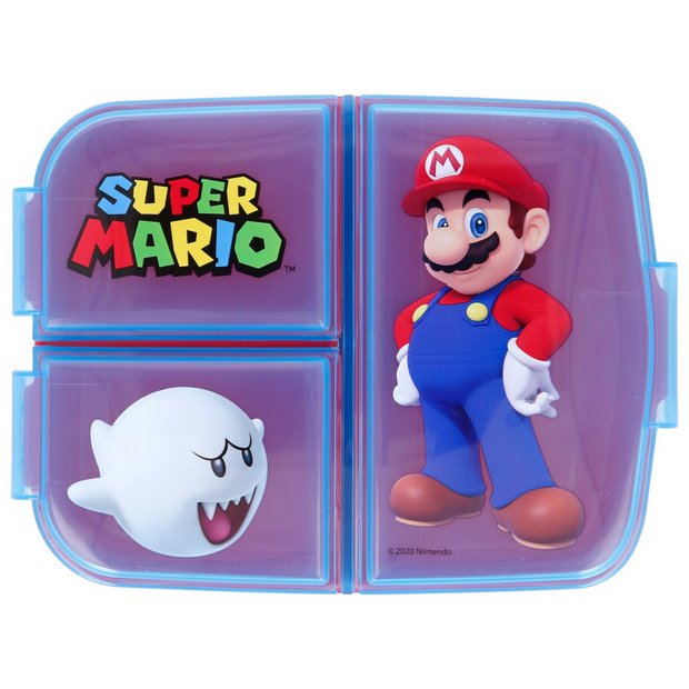 Super Mario Lunch Box Set Kids (School Food bag, Water Bottle, Snack Pot)