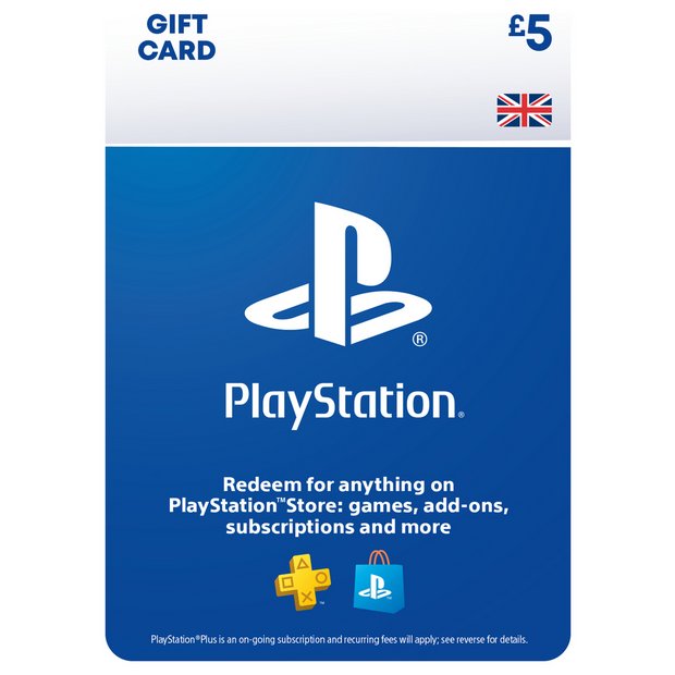 Buy PlayStation Store 5 GBP Card | Playstation Plus | Argos