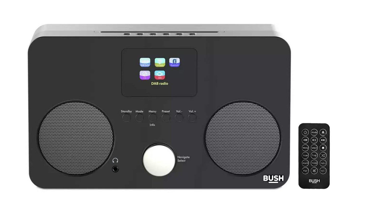 Bush All-In-One Hi-Fi – CD, Digital DAB & FM Radio,Bluetooth