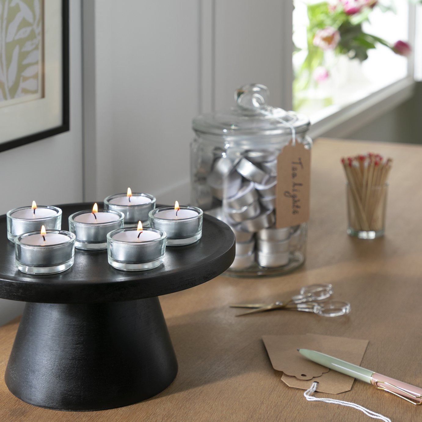 Habitat Pack of 100 Tealight Candles - Unscented 