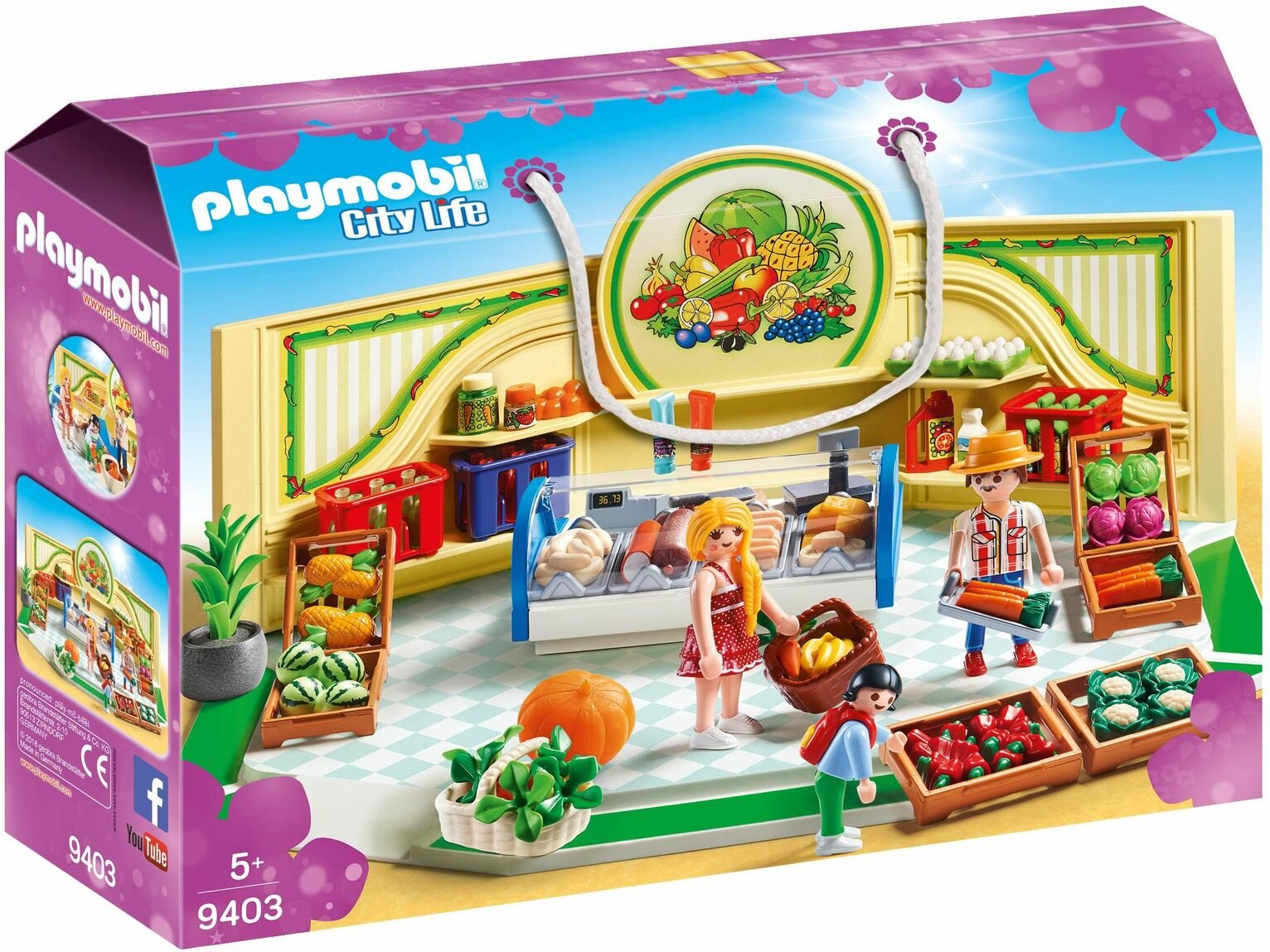 playmobil city life shopping