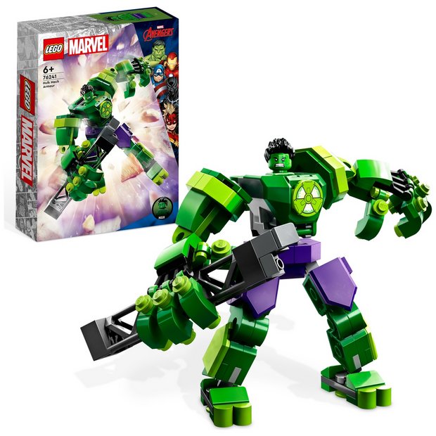 Buy LEGO Marvel Hulk Mech Armour Avengers Action Figure 76241 LEGO Argos