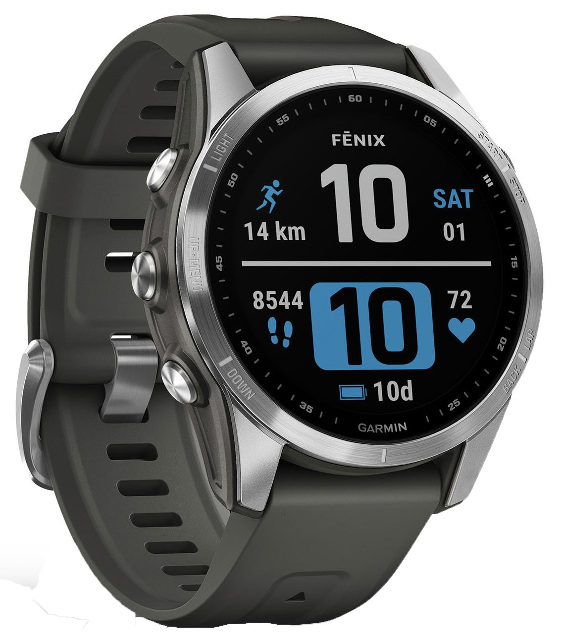 Garmin Fenix 7s Smart Watch - Silver & Graphite