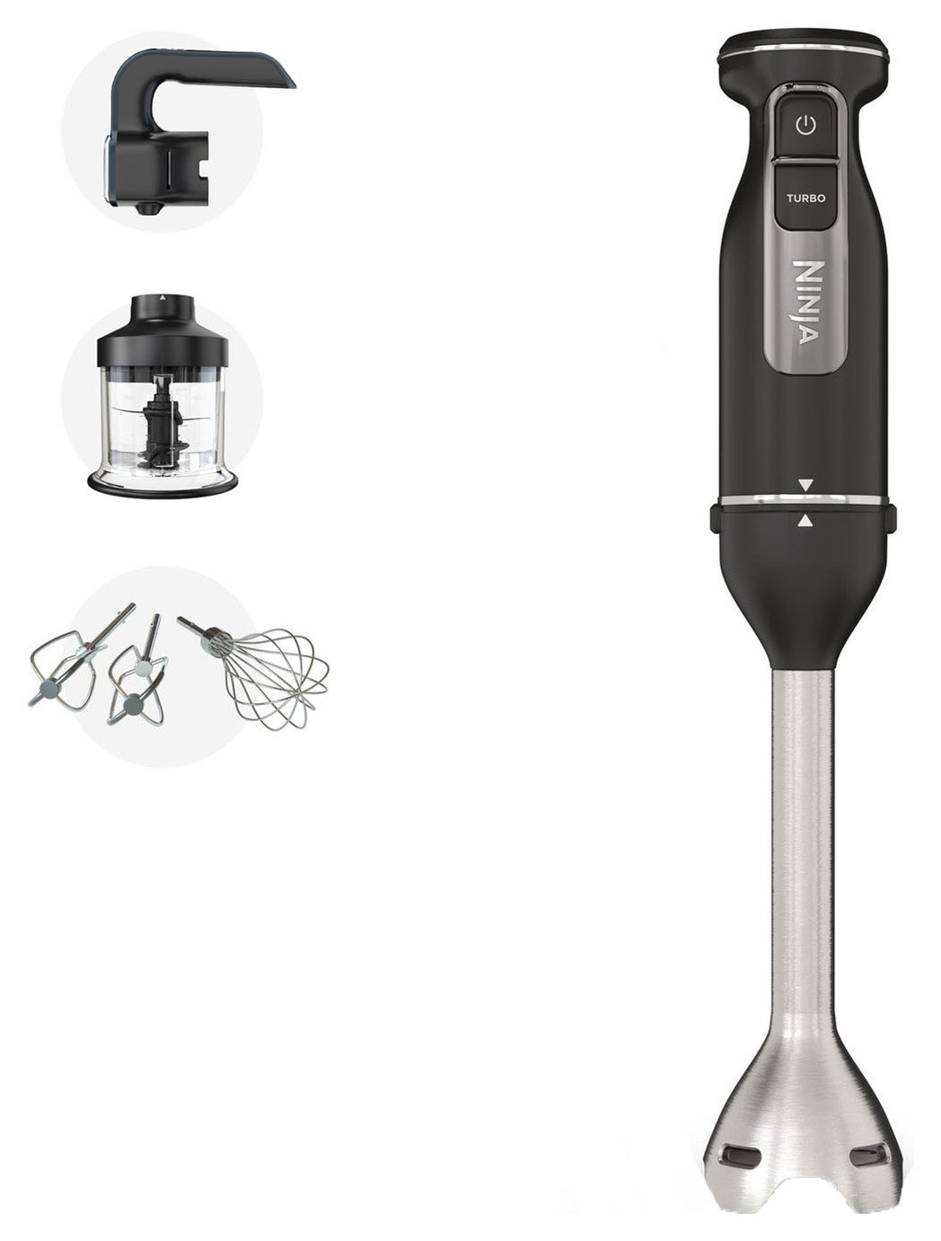 Ninja Foodi CI100UK 3-in-1 Hand Blender, Mixer & Chopper